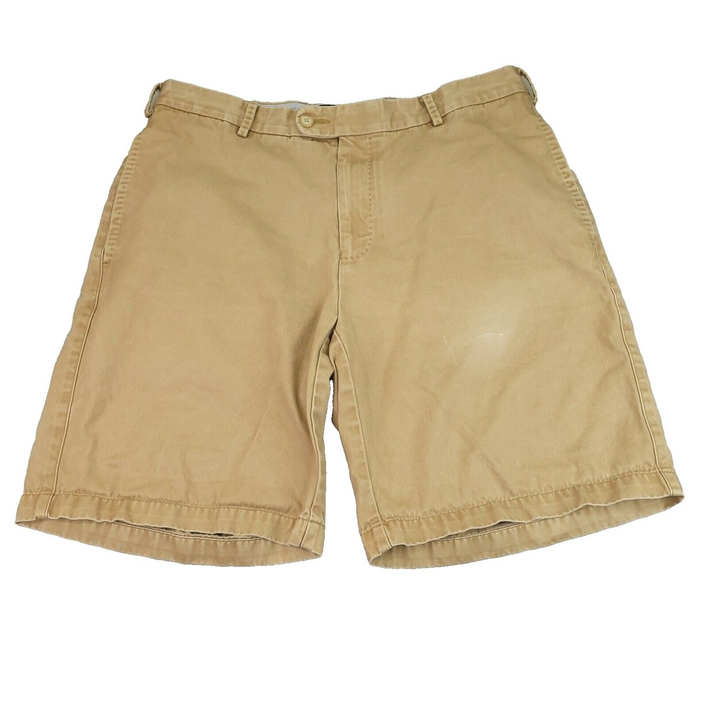 Peter Millar Shorts Men 34 x 8 Tan Winston Chino Pima Cotton Golf Beach‎